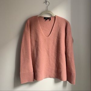 Theory 100% Cashmere Ribbed Sweater